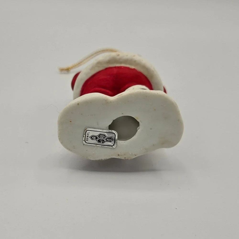 Santa Claus Ornament Playing‎ Guitar Christmas Holiday Decor Vintage Taiwan